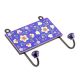 Navy Blue And Yellow Tiny Flower Ceramic Tiles Hooks